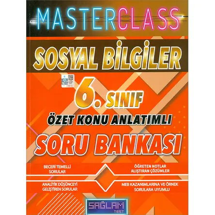 Sosyal Bilgiler 6.Sınıf Özet Konu Anlatımlı Soru Bankası Sağlam Test