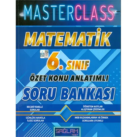 Matematik 6.Sınıf Özet Konu Anlatımlı Soru Bankası Sağlam Test