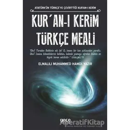 Kuran-ı Kerim Türkçe Meali - Elmalılı Muhammed Hamdi Yazır - Gece Kitaplığı