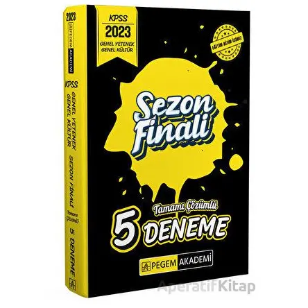 2023 KPSS Genel Yetenek Genel Kültür Sezon Finali Tamamı Çözümlü 5 Deneme