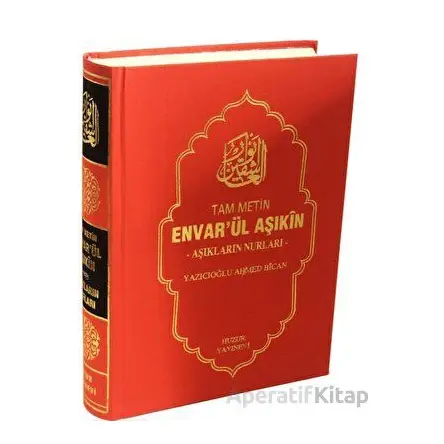 Envarül Aşıkın - Aşıkların Nurları (Tam Metin) Farklı Renk Seçenekleri