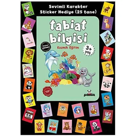 Stickerlı 3+ Yaş Tabiat Bilgisi - Pedagog Afife Çoruk - Beyaz Panda Yayınları