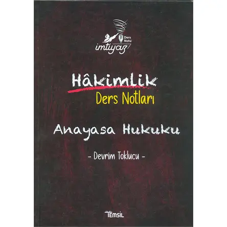 İmtiyaz Anayasa Hukuku Hakimlik Ders Notları - Devrim Toklucu - Temsil Kitap