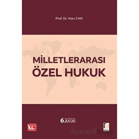 Milletlerarası Özel Hukuk - Hacı Can - Adalet Yayınevi