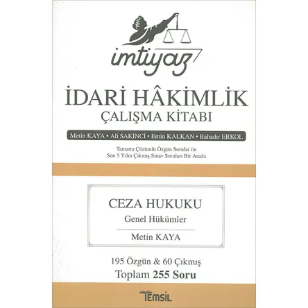 İmtiyaz - İdari Hakimlik Soru Kitabı - Bahadır Erkol - Temsil Kitap