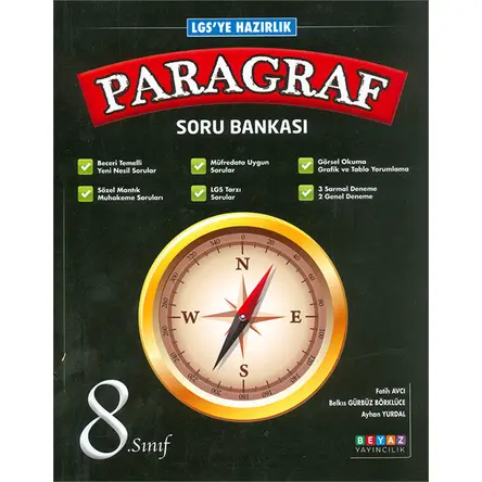 Beyaz 8.Sınıf Lgs Paragraf Soru Bankası