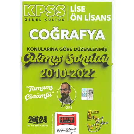 Yargı 2024 KPSS Lise Ön Lisans Coğrafya Konularına Göre 2010-2022 Çözümlü Çıkmış Sorular