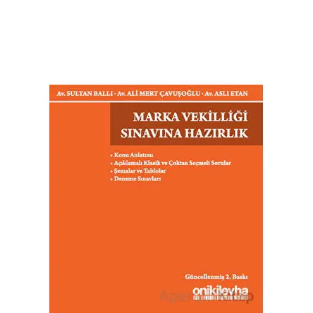 Marka Vekilliği Sınavına Hazırlık - Aslı Etan - On İki Levha Yayınları