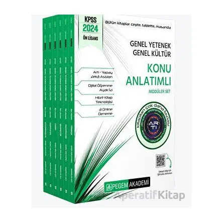 2024 KPSS Ön Lisans Konu Anlatımlı Modüler Set Genel Yetenek Genel Kültür (6 Kitap)