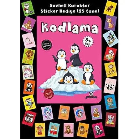 Stickerlı 5+ Yaş Kodlama - Pedagog Afife Çoruk - Beyaz Panda Yayınları