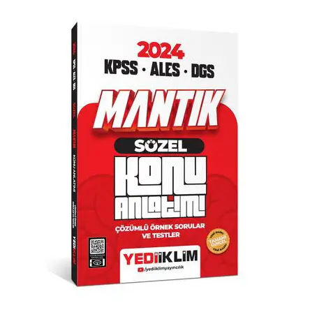 Yediiklim 2025 KPSS - ALES - DGS Sözel Mantık Konu Anlatımı