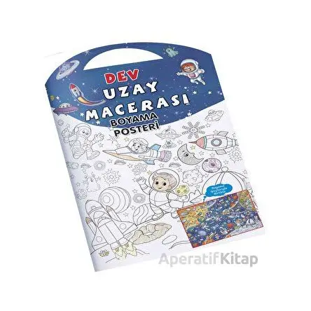 Uzay Macerası Dev Boyama Posteri - Kolektif - 0-6 Yaş Yayınları