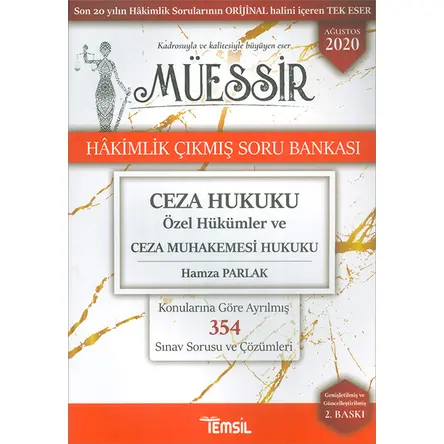 Müessir Ceza Hukuku Hakimlik Çıkmış Soru Bankası Temsil Kitap