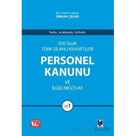 926 Sayılı Türk Silahlı Kuvvetleri Personel Kanunu ve İlgili Mevzuat (2 Cilt)