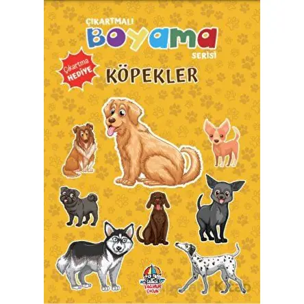 Çıkartmalı Boyama Serisi - Köpekler - Anonim - Yağmur Çocuk