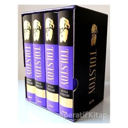 Tolstoy Bütün Eserleri (Ciltli 4 Kitap Takım) - Lev Nikolayeviç Tolstoy - Alfa Yayınları