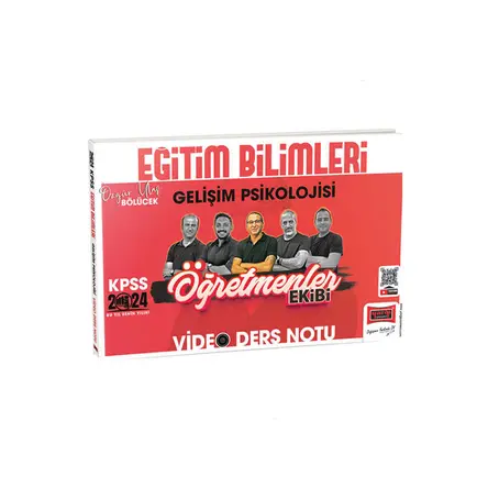 Yargı 2024 KPSS Gelişim Psikolojisi Öğretmenler Ekibi Video Ders Notları