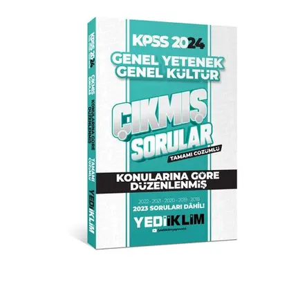 Yediiklim 2024 KPSS Lisans Genel Yetenek Genel Kültür Konularına Göre Tamamı Çözümlü Çıkmış Sorular