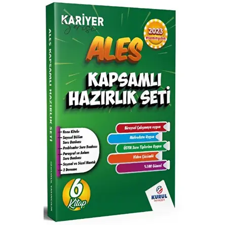 Kurul Kariyer Serisi ALES Video Çözümlü Kapsamlı Hazırlık Seti
