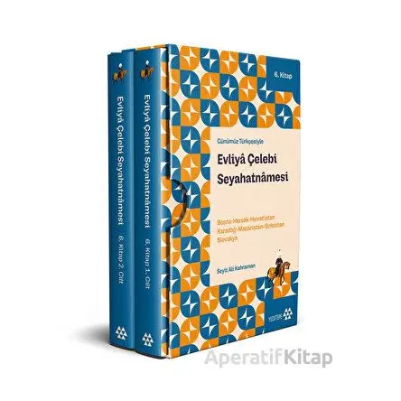 Evliya Çelebi Seyahatnamesi 6. Kitap (2 Cilt Kutulu) - Evliya Çelebi - Yeditepe Yayınevi