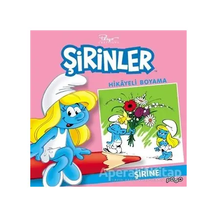 Şirine Hikayeli Boyama - Şirinler - Kolektif - Pogo Çocuk