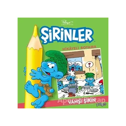 Vahşi Şirin Hikayeli Boyama - Şirinler - Kolektif - Pogo Çocuk
