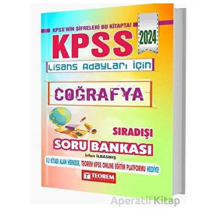 Teorem 2024 KPSS Lisans Coğrafya Sıradışı Soru Bankası