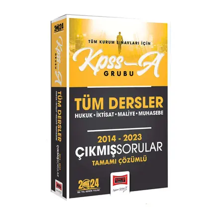 Yargı 2024 KPSS A Grubu Tüm Dersler Hukuk-İktisat-Maliye-Muhasebe Tamamı Çözümlü Çıkmış Sorular