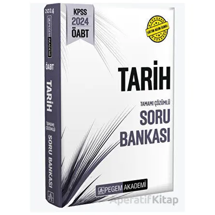 2024 KPSS ÖABT Tarih Soru Bankası - Kolektif - Pegem Akademi Yayıncılık
