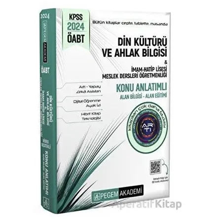 2024 KPSS ÖABT Din Kültürü ve Ahlak Bilgisi - Kolektif - Pegem Akademi Yayıncılık