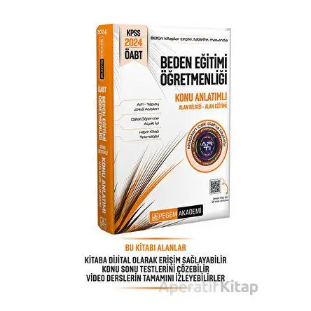 KPSS ÖABT Beden Eğitimi Konu Anlatımlı - Kolektif - Pegem Akademi Yayıncılık