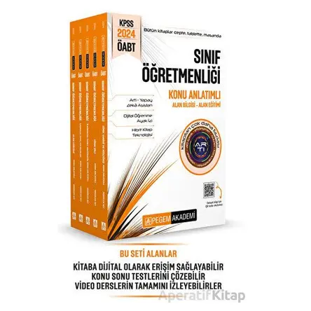 KPSS ÖABT Sınıf Öğretmenliği Konu Anlatımlı Set (5 Kitap) - Kolektif - Pegem Akademi Yayıncılık