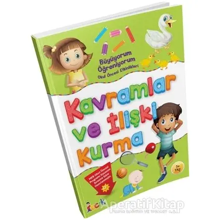 Büyüyorum Öğreniyorum Okul Öncesi Etkinlikleri Kavramlar ve İlişki Kurma