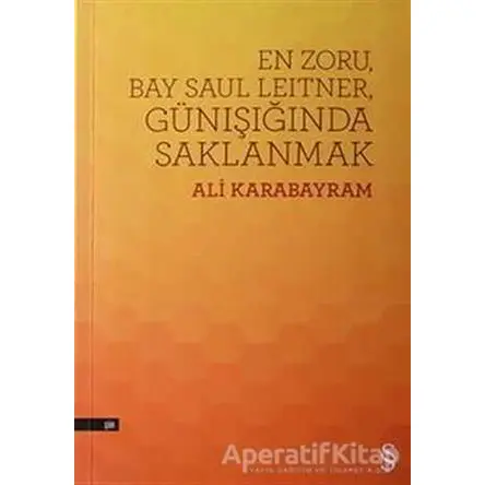En Zoru, Bay Saul Leitner, Günışığında Saklanmak - Ali Karabayram - Everest Yayınları