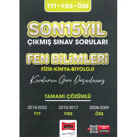 Yargı 2023 TYT-YGS-ÖSS Son 15 Yıl Fen Bilimleri Çıkmış Sınav Soruları