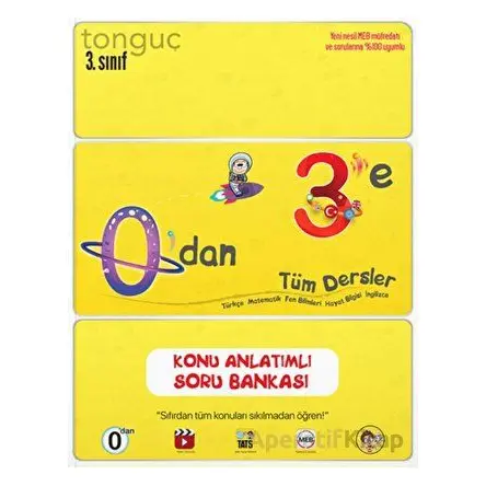 Tonguç 3. Sınıf Tüm Dersler Zoru Bankası