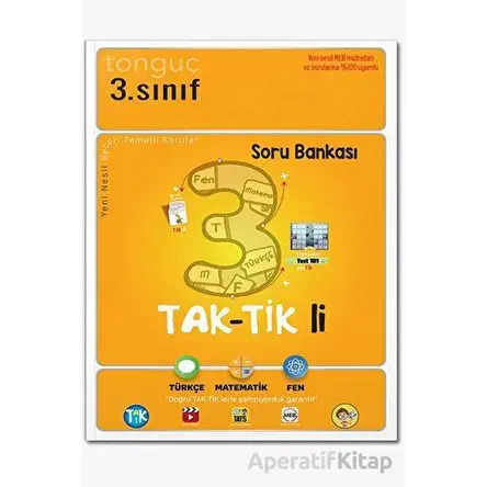 Tonguç 3. Sınıf Taktikli Soru Bankası