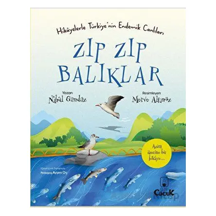 Hikayelerle Türkiye’nin Endemik Canlıları Zıp Zıp Balıklar - Nihal Gündüz - Floki Çocuk