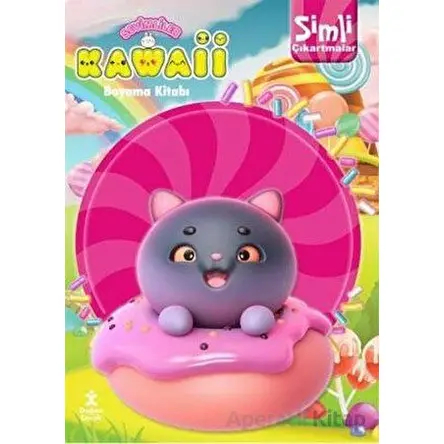Kawaii Simli Çıkartmalı Boyama Kitabı - Kolektif - Doğan Çocuk