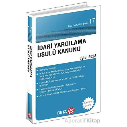 İdari Yargılama Usulü Kanunu - Kolektif - Beta Yayınevi