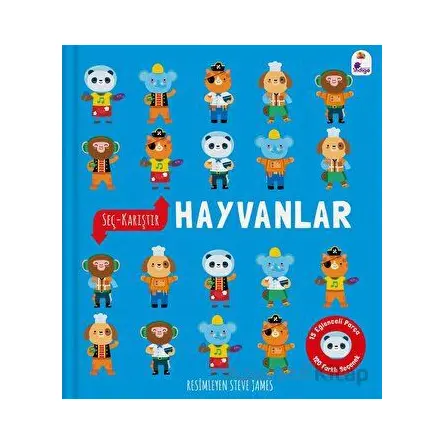 Seç - Karıştır: Hayvanlar (15 Eğlenceli Parça, 120 Farklı Seçenek) - Kolektif - İndigo Çocuk