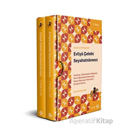 Evliya Çelebi Seyahatnamesi 7. Kitap (2 Cilt Kutulu) - Evliya Çelebi - Yeditepe Yayınevi