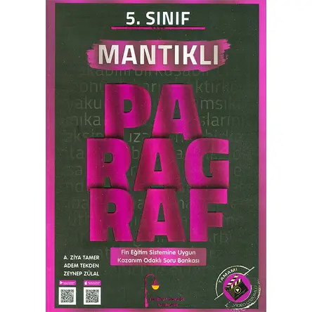 5.Sınıf Paragraf Mantıklı Soru Bankası Edebiyat Sokağı Yayınları