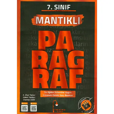 7.Sınıf Paragraf Mantıklı Soru Bankası Edebiyat Sokağı Yayınları