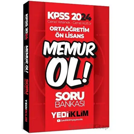 Yediiklim 2024 KPSS Ortaöğretim-Önlisans Memur Ol Soru Bankası
