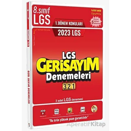 Tonguç Akademi 2023 LGS 1. Dönem Geri Sayım Denemeleri 3