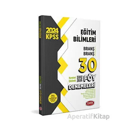 2024 Data KPSS Eğitim Bilimleri Branş Branş 30 Föy Denemeleri