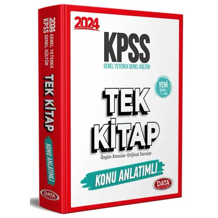 Data Yayınları 2025 KPSS Genel Yetenek Genel Kültür Tek Kitap Konu Anlatımlı