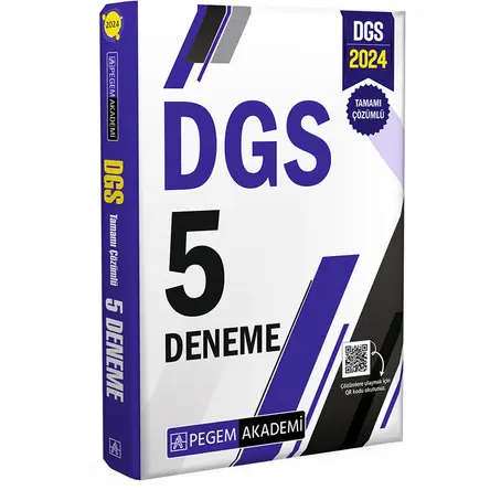 2024 DGS Tamamı Çözümlü 5 Deneme - Kolektif - Pegem Akademi Yayıncılık