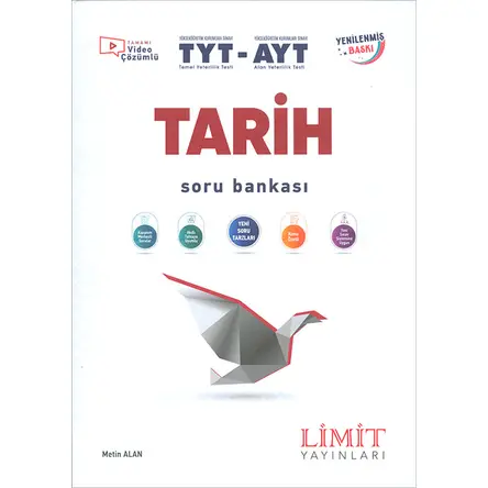TYT AYT Tarih Soru Bankası Limit Yayınları
